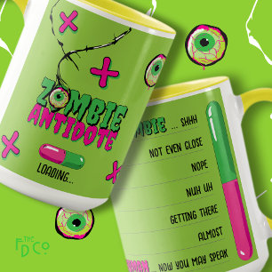Funny Funky Cute Zombie Antidote Loading..  Mug