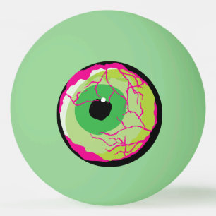 Funny Funky Zombie Eyeball Beer or  Ping Pong Ball