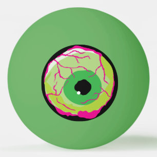 Funny Funky Zombie Eyeball Beer or Ping Pong Ball