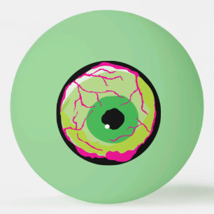 Funny Funky Zombie Eyeball Beer or  Ping Pong Ball