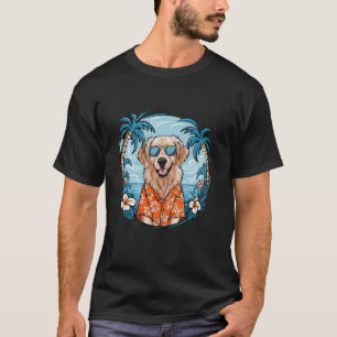 Funny Funny Retriever Summer Hawaiian Vibes Tropic T-Shirt