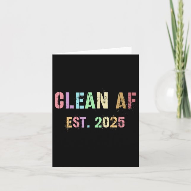 Funny Future Clean Af Est 2025 Grilling Clean Prin Card (Front)