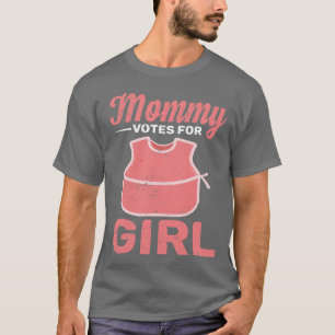 Funny Future Mummy Team Girl Gender Reveal Party T-Shirt