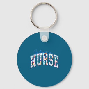 Funny Future Nurse Nursing School Illustration Key Ring