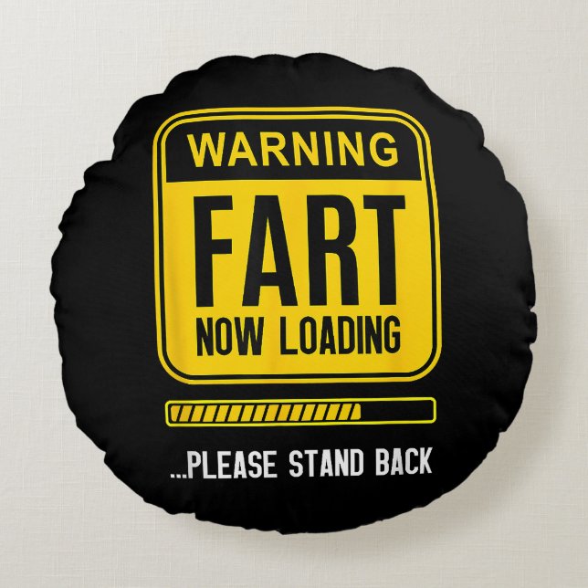Funny Gag Round Cushion (Front)