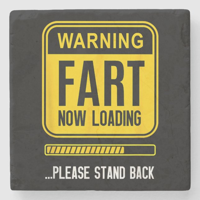 Funny Gag Stone Coaster (Front)