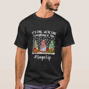 Funny Gaga Grandmother Christmas Gaga Grandma Xmas T-Shirt