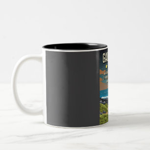Funny Galapagos Islands 5 Star Tortoise Review Tra Two-Tone Coffee Mug