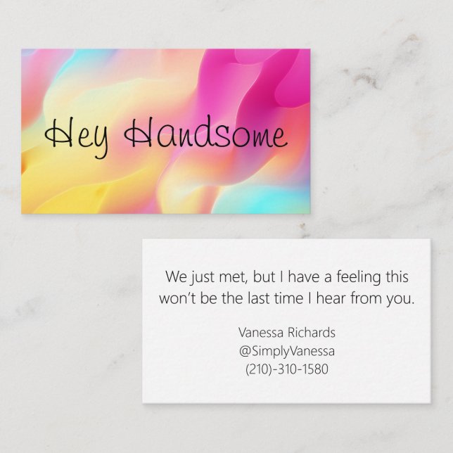 Funny Gals Call Me Date Calling Card (Front/Back)