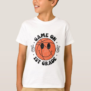 Funny Game On 1st Grade Sketll First Day Of School T-Shirt