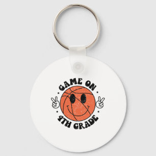 Funny Game On 4th Grade Sketll First Day Of School Key Ring