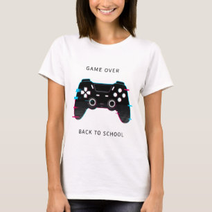 Funny Game Over Back To School Shirt Video Game