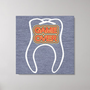 Funny Game Over Canvas Print