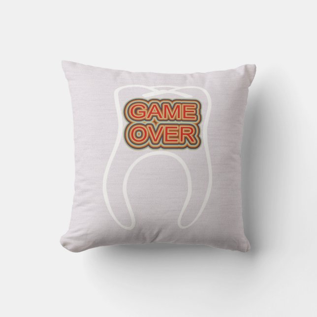 Funny Game Over Cushion (Front)