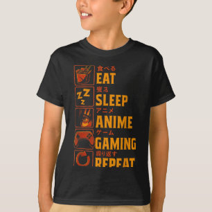 Funny Gamer Anime Graphic Tee Men Boys Teens Video