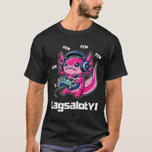Funny Gamer Axolotl Humor Pun Toddler Boy Girl Tee