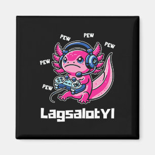 Funny Gamer Axolotl Humor Pun Toddler Boy Girl Tee Magnet