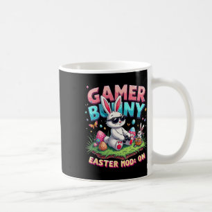 Funny Gamer Bunny Easter Mod On Funny Gaming Gift Coffee Mug