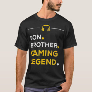 Funny Gamer Christmas Son Brother Gaming Legend T-Shirt
