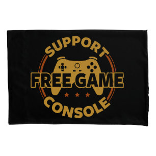 Funny Gamer Console Protest Gaming Pillowcase