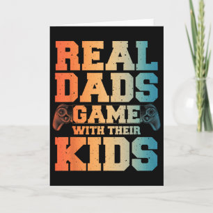 Funny Gamer Dad Art For Gaming Dad Daddy Men Game Card