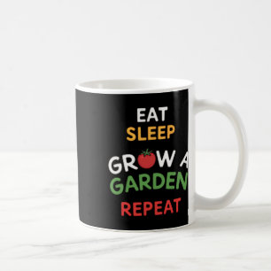 Funny Gamer Eat Sleep Grow A Garden Repeat Design Coffee Mug