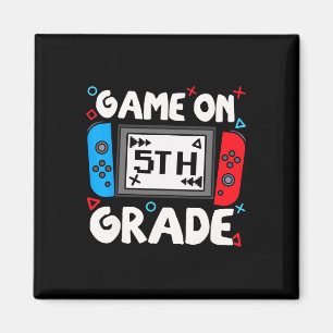 Funny Gamer Game On 5th Grade Back To School Kids  Magnet