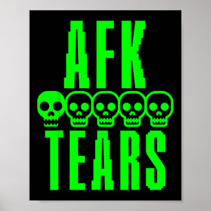 Funny Gamer Gaming Sarcasm Away From Keyboard Afk  Poster