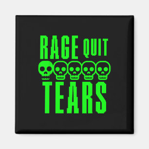 Funny Gamer Gaming Sarcasm Rage Quit Noob Tears Magnet