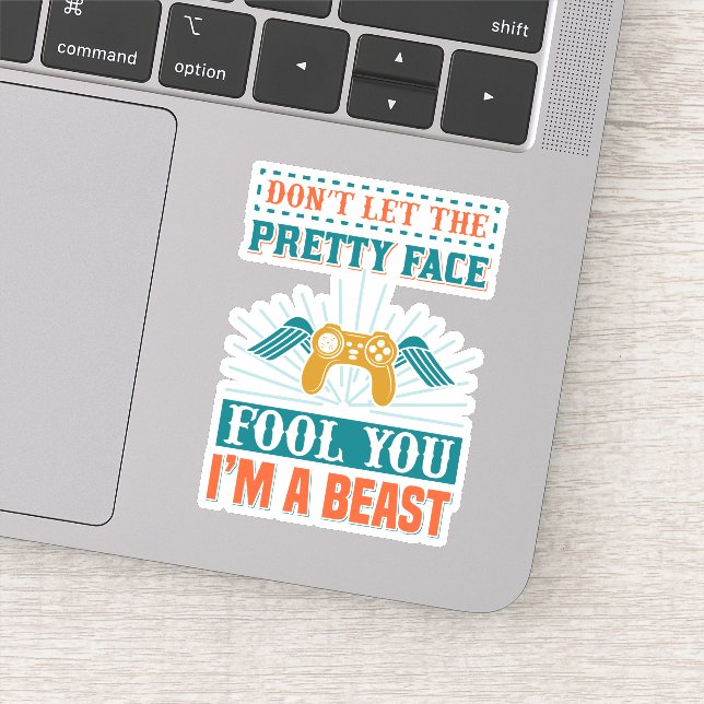 Funny gamer girl word art (Detail)