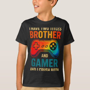 Funny Gamer Graphic Tee For Boys Teens Kids Video 