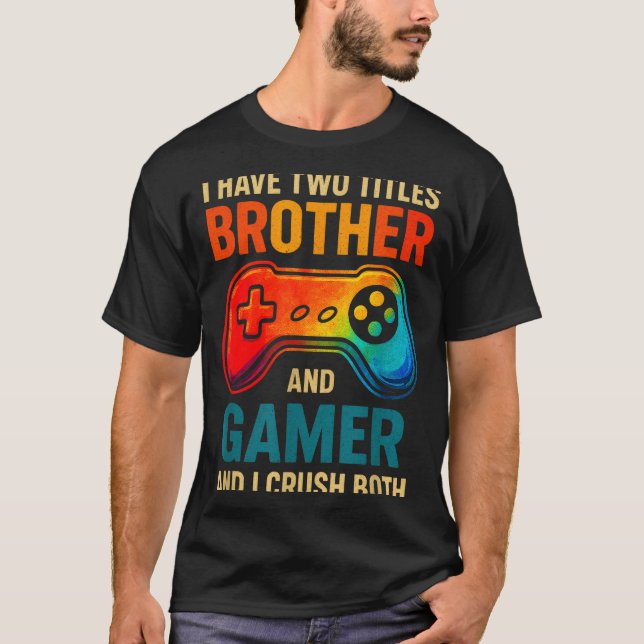 Funny Gamer Graphic Tee For Boys Teens Kids Video  (Front)