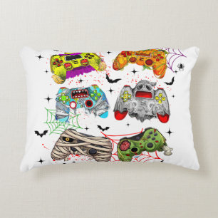 Funny Gamer Halloween Pillow