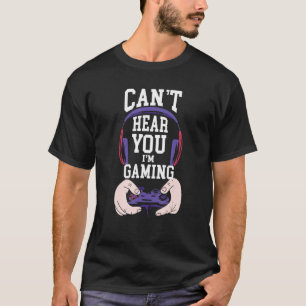 Funny Gamer Headset Can T Hear You I M Gaming Boys T-Shirt
