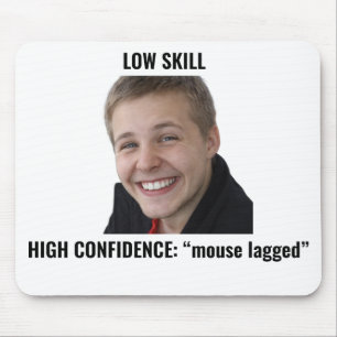 Funny Gamer Mouse Lagged Meme Mouse Pad