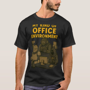 Funny Gamer Office Work Sarcasm Gamer Nerd Office  T-Shirt