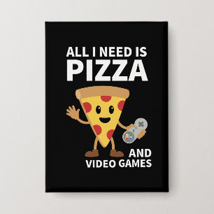 Funny Gamer Pizza Gaming Video Game Enthusiast Boy