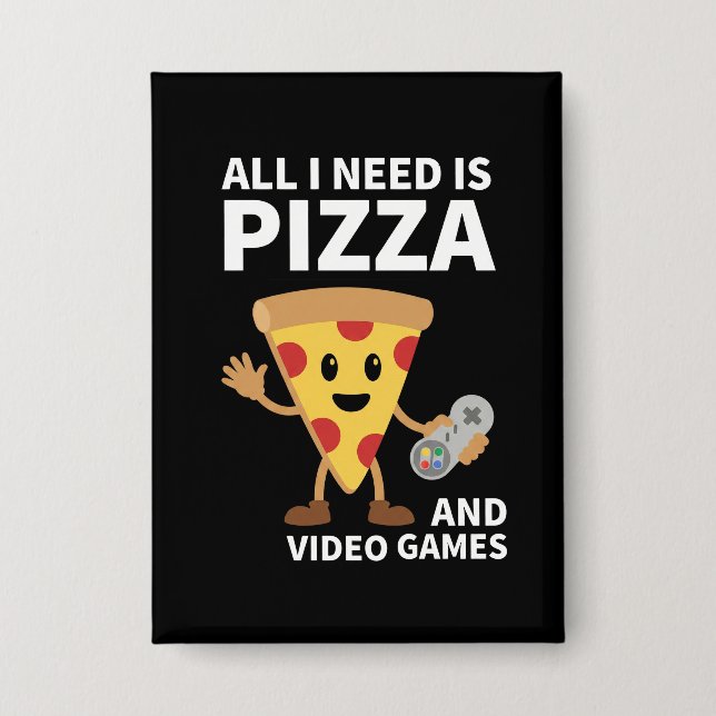 Funny Gamer Pizza Gaming Video Game Enthusiast Boy (Front)