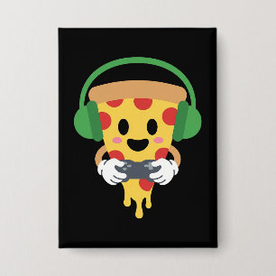 Funny Gamer Pizza Gaming Video Game Enthusiast Boy