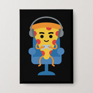 Funny Gamer Pizza Gaming Video Game Enthusiast Boy