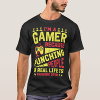 Funny Gamer Punching People Quote