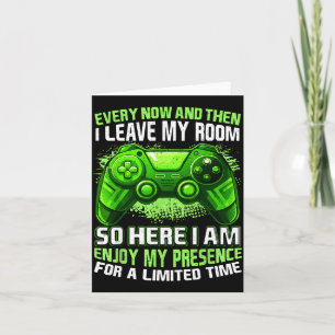 Funny Gamer Shirt For Boys Men Teen Video Games Ga Card