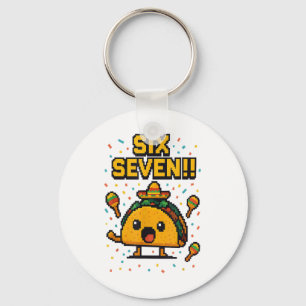 Funny Gamer Taco Six Seven Cinco De Mayo 67 Mexica Key Ring