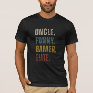 Funny Gamer Uncle Elite T-Shirt