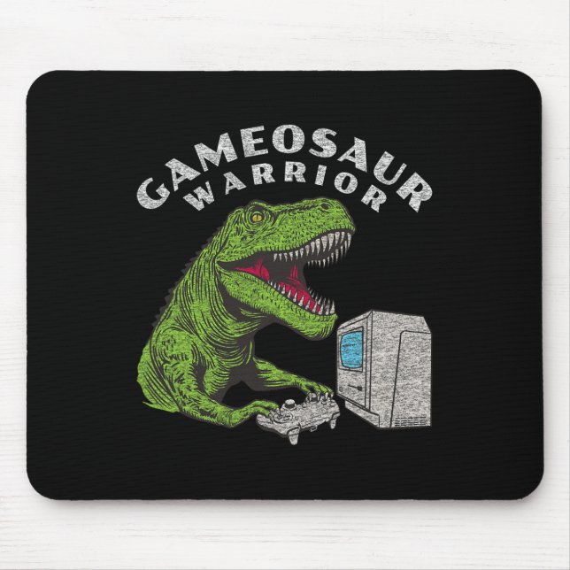 Funny Gamer Video Game Player  Mouse Pad (Front)