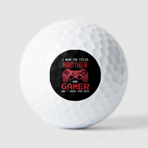 Funny Gamer Vintage Video Games For Boys Brother Golf Balls