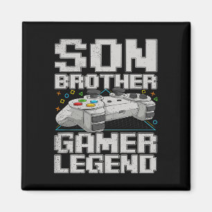 Funny Gamer Vintage Video Games For Boys Brother S Magnet