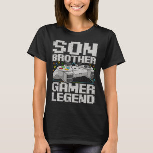 Funny Gamer Vintage Video Games For Boys Brother S T-Shirt