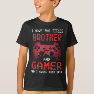 Funny Gamer Vintage Video Games For Boys Brother T-Shirt