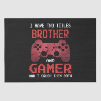 Funny Gamer Vintage Video Games For Boys Brother Tissue Paper